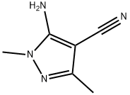 5-AMINO-1,3-DIMETHYL-1H-PYRAZOLE-4-CARBONITRILE Structure