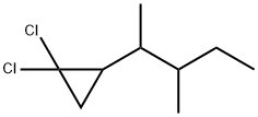 1,1-Dichloro-2-(1,2-dimethylbutyl)cyclopropane Structure