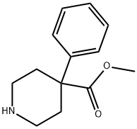 4-페닐-4-피페리딘카르복실산메틸에스테르 구조식 이미지