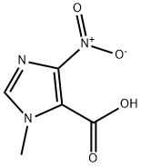 1-METHYL-4-NITRO-1H-IMIDAZOLE-5-CARBOXYLIC ACID Structure