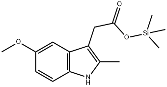 5-메톡시-2-메틸-1H-인돌-3-아세트산트리메틸실릴에스테르 구조식 이미지