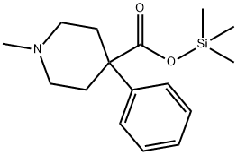 1-메틸-4-페닐-4-피페리딘카르복실산트리메틸실릴에스테르 구조식 이미지