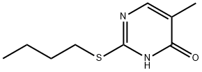 2-Butylthio-5-methylpyrimidin-4(1H)-one Structure