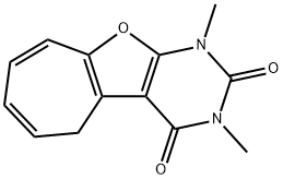 2H-Cyclohepta[4,5]furo[2,3-d]pyrimidine-2,4(3H)-dione,  1,5-dihydro-1,3-dimethyl-  (9CI) Structure