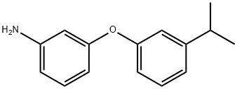 3-(3-ISOPROPYL-PHENOXY)-PHENYLAMINE Structure