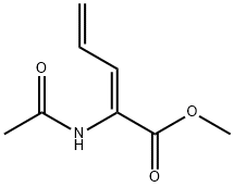 2,4-펜타디에노이산,2-(아세틸아미노)-,메틸에스테르,(2Z)-(9CI) 구조식 이미지