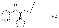 α-Pyrrolidinopentiphenone (hydrochloride) 구조식 이미지