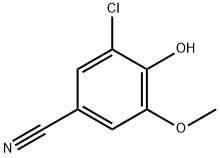 3-CHLORO-4-HYDROXY-5-METHOXYBENZONITRILE Structure