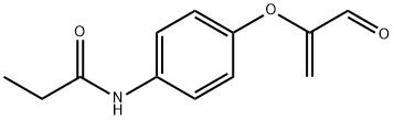 N-[4-[(1-Formylethenyl)oxy]phenyl]propionamide Structure