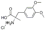 3-(3,4-디메톡시페닐)-2-메틸-L-알라닌염산염 구조식 이미지
