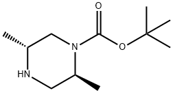 (2S,5R)-2,5-DIMETHYL-PIPERAZINE-1-CARBOXYLIC ACID TERT-BUTYL ESTER 구조식 이미지
