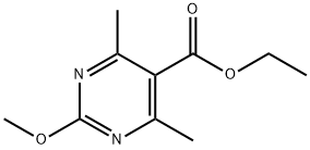 에틸2-메톡시-4,6-디메틸피리미딘-5-카르복실레이트 구조식 이미지