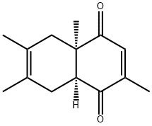 1,4-Naphthalenedione, 4a,5,8,8a-tetrahydro-2,4a,6,7-tetramethyl-, (4aR,8aS)- (9CI) 구조식 이미지