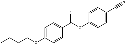 p-부톡시벤조산p-시아노페닐에스테르 구조식 이미지