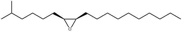 [2R,3S,(-)]-2-Decyl-3-(5-methylhexyl)oxirane Structure