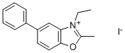 3-ETHYL-2-METHYL-5-PHENYL-BENZOOXAZOL-3-IUM IODIDE 구조식 이미지