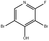 3,5-디브로모-2-플루오로-4-히드록시피리딘 구조식 이미지