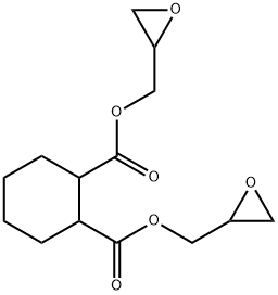 Diglycidyl 1,2-cyclohexanedicarboxylate Structure