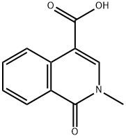 2-메틸-1-옥소-1,2-디하이드로이소퀴놀린-4-카르복실산(염분데이터:무료) 구조식 이미지