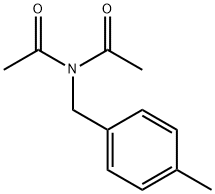N-아세틸-N-[(4-메틸페닐)메틸]아세트아미드 구조식 이미지