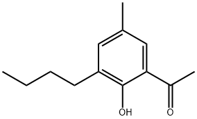 1-(3-Бутил-2-гидрокси-5-метилфенил)этанон структурированное изображение