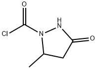 1-피라졸리딘카르보닐클로라이드,5-메틸-3-옥소-(9CI) 구조식 이미지