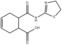 3-Cyclohexene-1-carboxylicacid,6-[[(4,5-dihydro-2-thiazolyl)amino]carbonyl]- 구조식 이미지