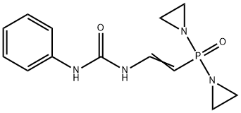 비스(1-아지리디닐)[2-(3-페닐우레이도)비닐]포스핀옥사이드 구조식 이미지
