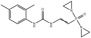 1-[2-[Bis(1-aziridinyl)phosphinyl]vinyl]-3-(2,4-xylyl)urea Structure