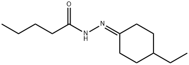 Pentanoic acid, (4-ethylcyclohexylidene)hydrazide (9CI) Structure