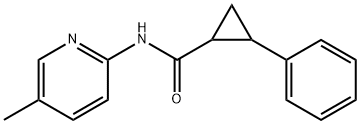 Cyclopropanecarboxamide, N-(5-methyl-2-pyridinyl)-2-phenyl- (9CI) Structure