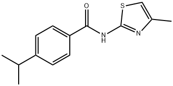 Benzamide, 4-(1-methylethyl)-N-(4-methyl-2-thiazolyl)- (9CI) Structure