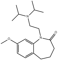 2,3,4,5-Tetrahydro-1-[2-(diisopropylamino)ethyl]-8-methoxy-1H-1-benzazepin-2-one Structure