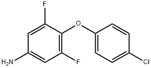4-(4-chlorophenoxy)-3,5-difluoroaniline 구조식 이미지