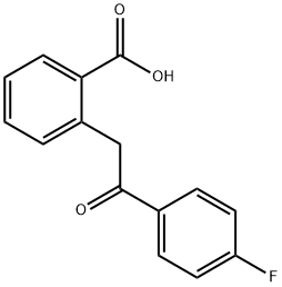 2-[2-Oxo-2-(4-fluorophenyl)ethyl]benzoic acid Structure