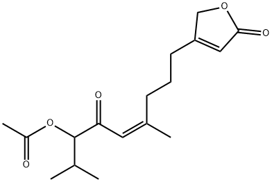 4-[(Z)-7-Acetoxy-4,8-dimethyl-6-oxononan-4-enyl]furan-2(5H)-one 구조식 이미지