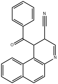 1-Benzoyl-1,2-dihydrobenzo[f]quinoline-2-carbonitrile Structure