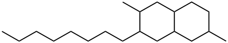 데카하이드로-2,6-디메틸-3-옥틸나프탈렌 구조식 이미지