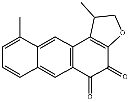 1,2-Dihydro-1,10-dimethylanthra[2,1-b]furan-4,5-dione Structure