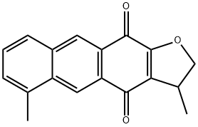 2,3-디히드로-3,6-디메틸안트라[2,3-b]푸란-4,11-디온 구조식 이미지