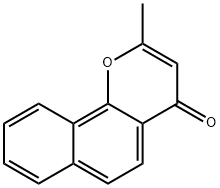 2-Methyl-4H-naphtho[1,2-b]pyran-4-one Structure