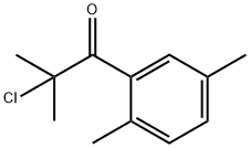 2-Chloro-1-(2,5-dimethylphenyl)-2-methyl-1-propanone 구조식 이미지