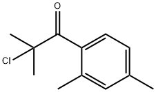 2-Chloro-1-(2,4-dimethylphenyl)-2-methyl-1-propanone Structure