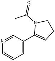 1-Acetyl-2,3-dihydro-5-(3-pyridinyl)-1H-pyrrole 구조식 이미지