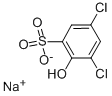 3,5-디클로로-2-하이드록시벤젠술폰 산 모노나트륨 염 구조식 이미지