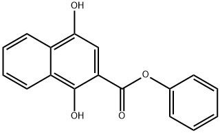 1,4-디하이드록시-2-나프토에산페닐에스테르 구조식 이미지