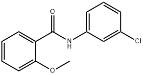 N-(3-chlorophenyl)-2-methoxybenzamide 구조식 이미지