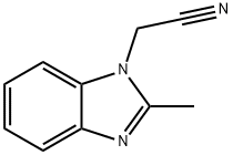 1H-벤즈이미다졸-1-아세토니트릴,2-메틸-(9Cl) 구조식 이미지