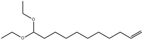 10-운데센-1-알디에틸아세탈 구조식 이미지