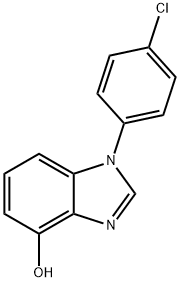1-(4-클로로페닐)-1H-벤즈이미다졸-4-올 구조식 이미지
